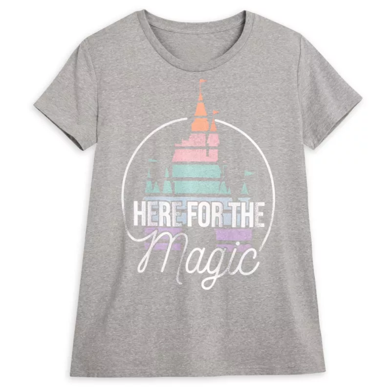 Fantasyland Castle ''Here For The Magic'' T-Shirt For Adults - Image 2