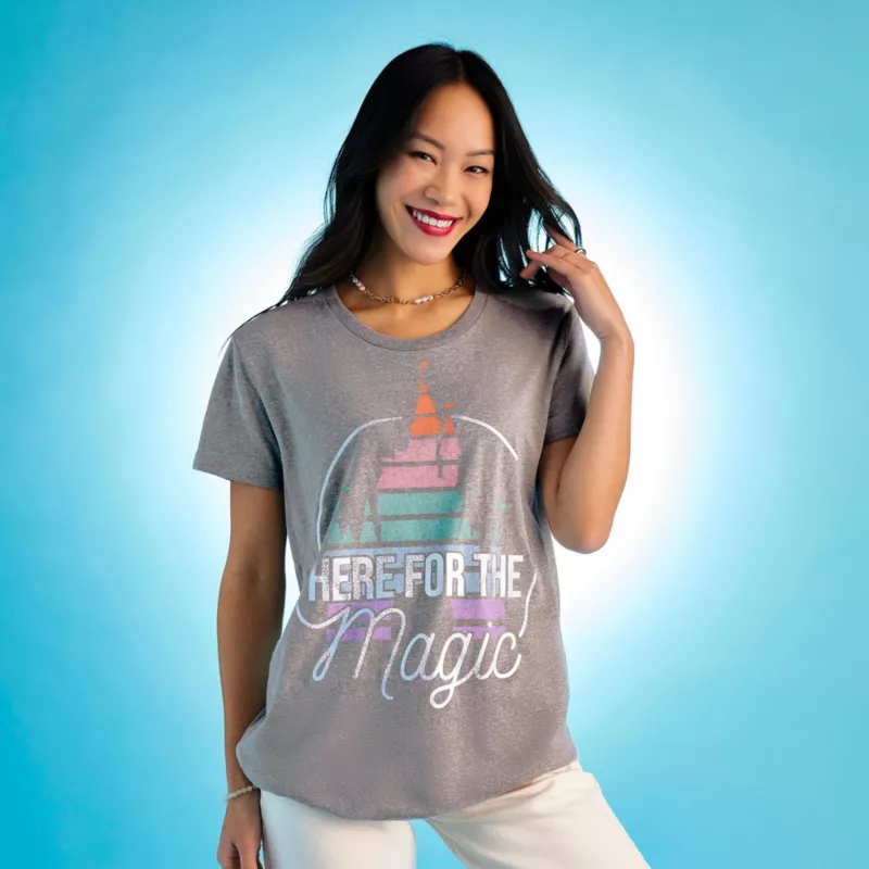 Fantasyland Castle ''Here For The Magic'' T-Shirt For Adults