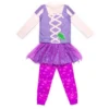 Rapunzel Pyjamas Set With Tutu For Girls, Tangled
