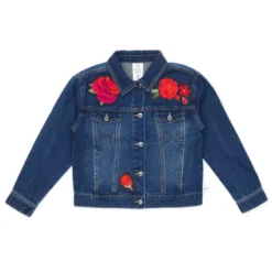 Disney Ily 4EVER Denim Jacket For Kids Inspired By Belle, Beauty And The Beast