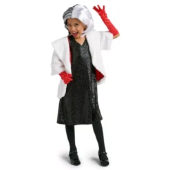 Cruella De Vil Costume For Kids, 101 Dalmatians