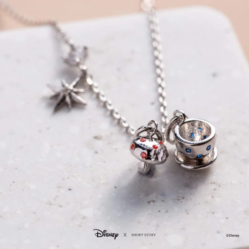 Disney Necklace Alice In Wonderland, Silver - Image 2