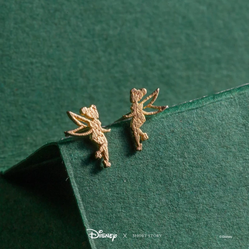 Disney Earrings Tinker Bell, Gold - Image 2