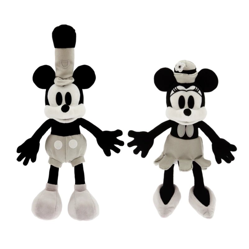 Mickey And Minnie Mouse Steamboat Willie Plush Set - Disney100
