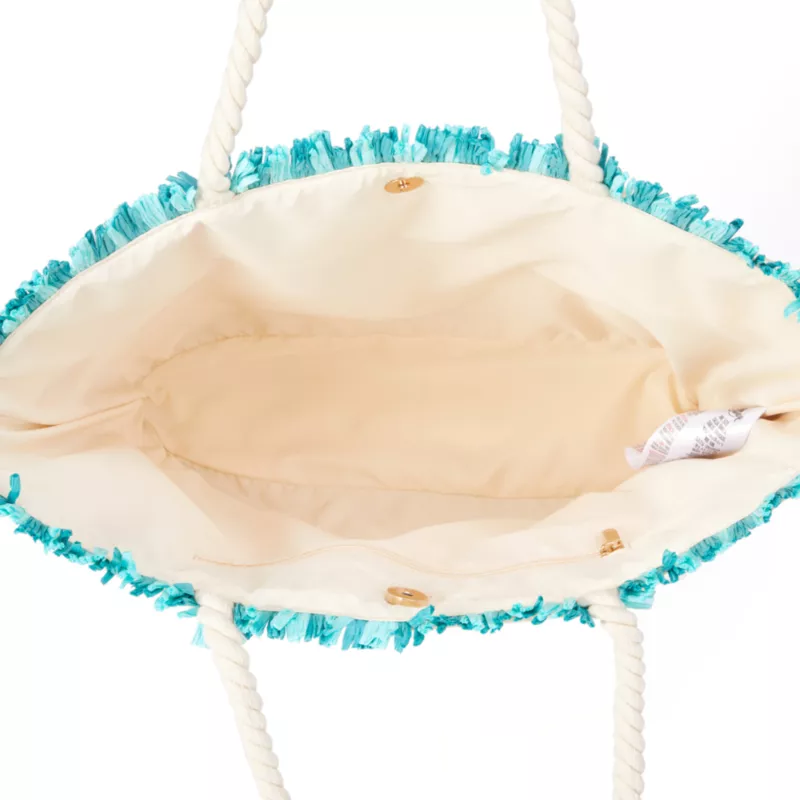 Stitch Straw Tote Bag - Image 4