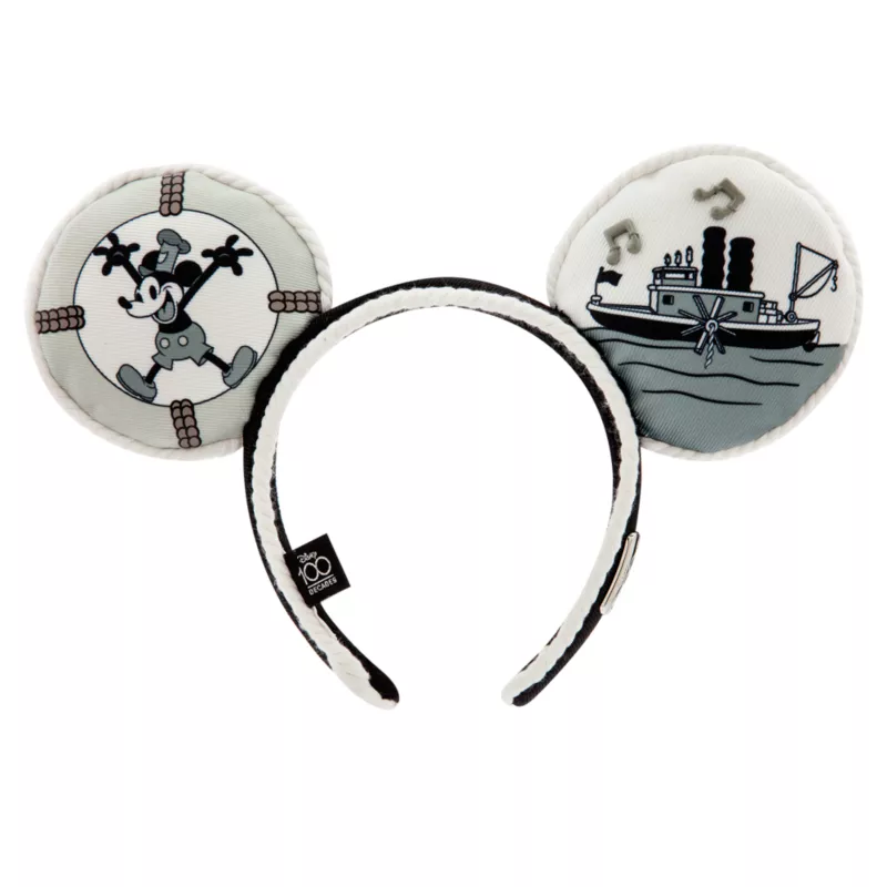 Mickey Mouse Steamboat Willie Ear Headband For Adults - Disney100 - Image 3