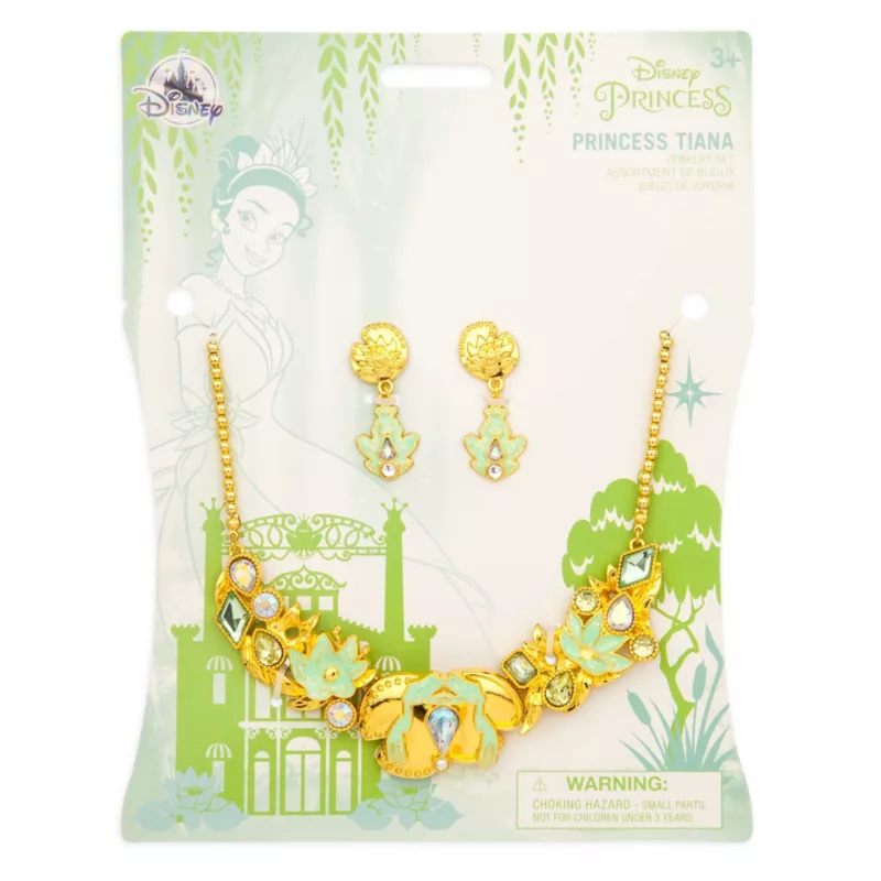 Tiana Costume Jewellery Set For Kids, The Princess And The Frog - Image 3
