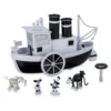 Mickey And Minnie Mouse Steamboat Willie Musical Boat - Disney100