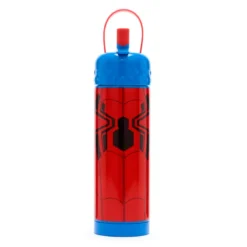 Spider-Man Stainless Steel Water Bottle With Built-In Straw