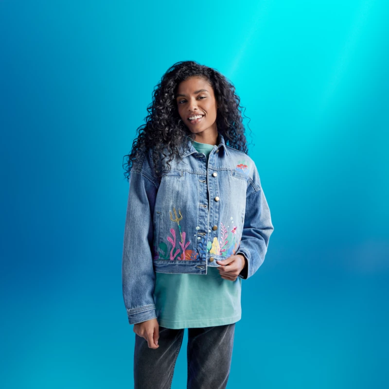 Disney Store The Little Mermaid Denim Jacket For Women, Live Action Film - Image 4