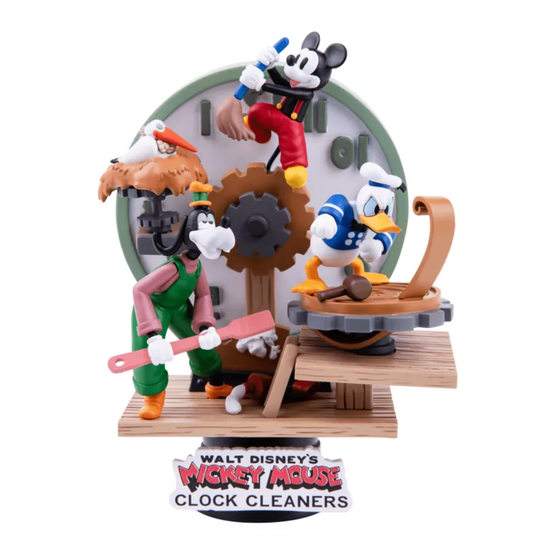 Mickey And Friends Clock Cleaners Figurine, Beast Kingdom