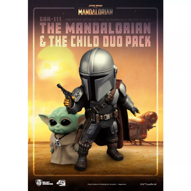 The Mandalorian & The Child Duo Pack Figurine, Beast Kingdom - Image 3