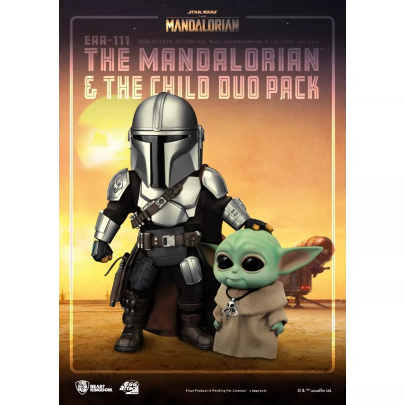 The Mandalorian & The Child Duo Pack Figurine, Beast Kingdom - Image 4